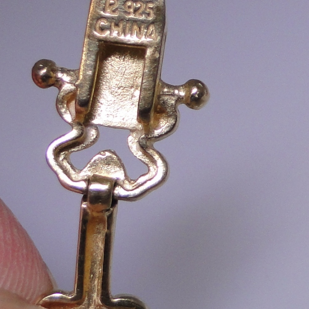 Gold plated sterling silver bracelet, new no tags - Picture 6 of 6
